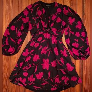 Banana Republic floral dress 4 long sleeve
